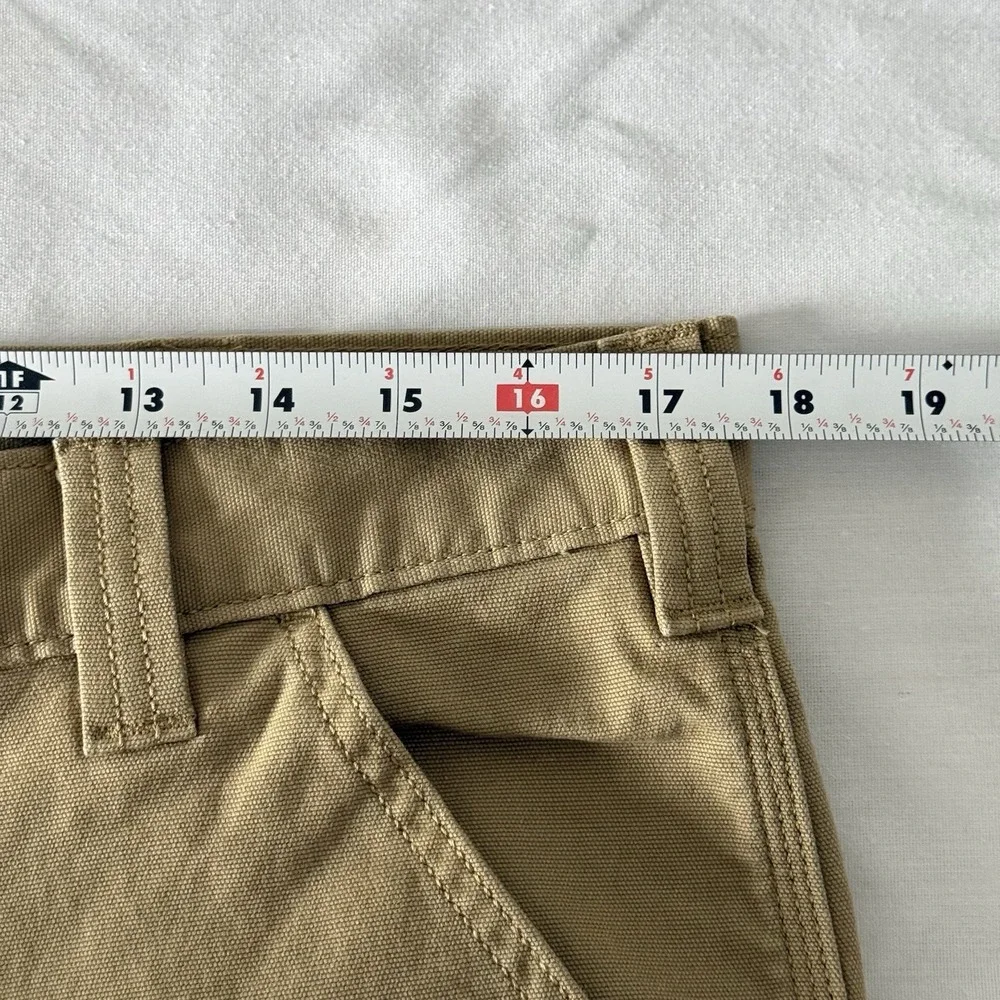Carhartt Relaxed Fit Rigby Dungaree Pants Mens 34x34 Straight Beige Workwear